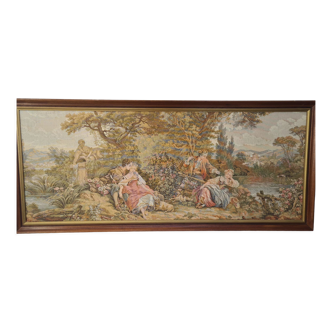 Old tapestry: butcher "pastoral loves"