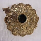Hand boougeoir, cellar rat, openwork bronze