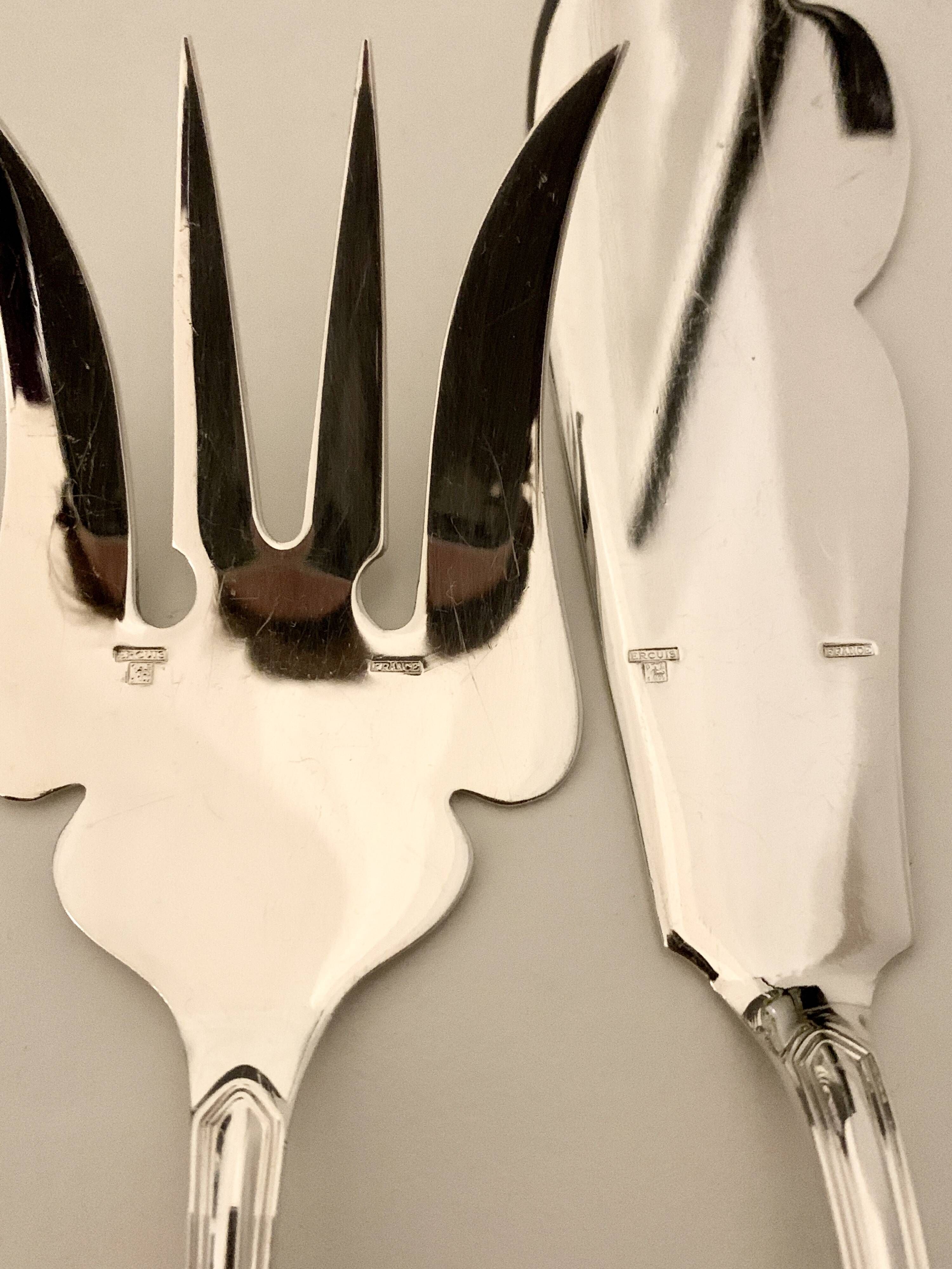 Ercuis fish serving set (two pieces)