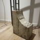 Floor lamp, vintage 1970 in travertine and chrome