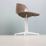 Charles & Ray Eames "La Fonda" Brown Fiberglass Chairs For Herman Miller