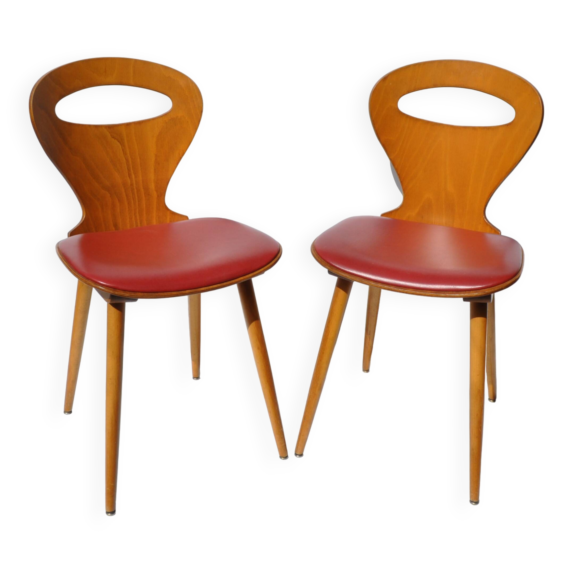 Pair of Baumann Chairs, Ant model - Vintage 1950s