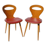 Pair of Baumann Chairs, Ant model - Vintage 1950s