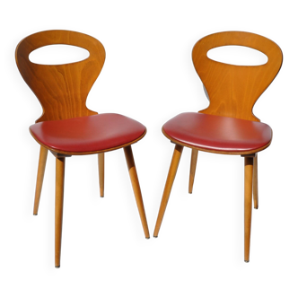 Pair of Baumann Chairs, Ant model - Vintage 1950s