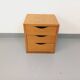 Vintage bedside cabinet or storage unit in solid wood from the 60s
