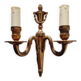 Applique ou lustre de style Empire français en bronze à patine dorée vieil