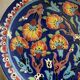 Kuthaya Decorative Plate Turkish Ceramic Handmade Diameter 23 cm
