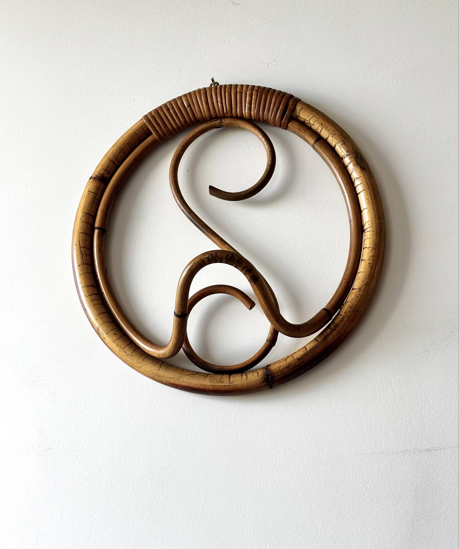 Coat rack in rattan by Franco Albini 1960