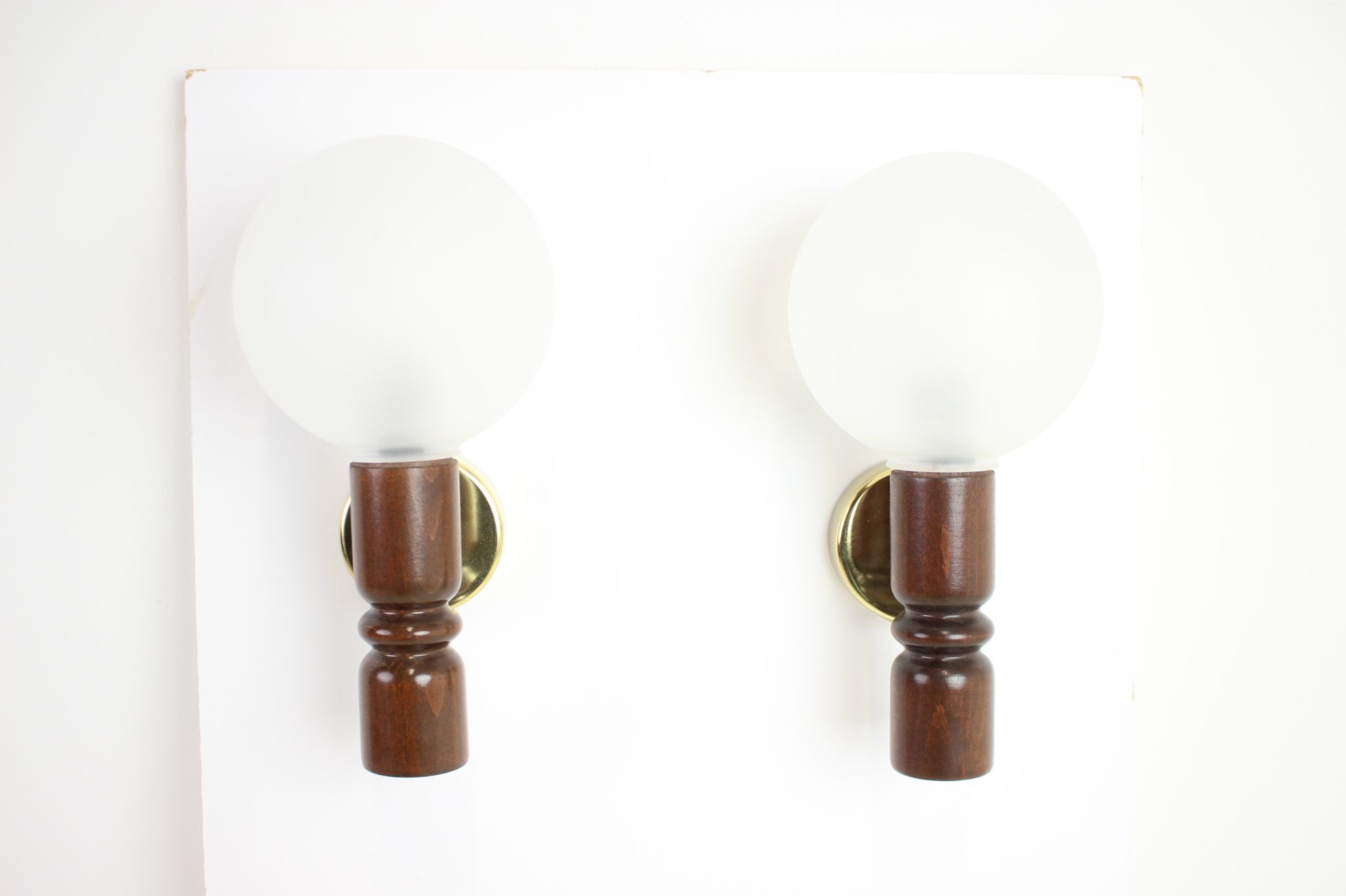 Mid-century wall lamps by pokrok zilina, 1970's