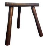 Wooden tripod stool
