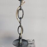 Chandelier suspension 15 glass cubes Italy 1970