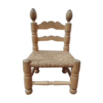 Brutalist vintage low chair