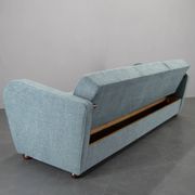 Newly Upholstered Art Deco Sofa / Folding Bed by Halabala, 1930s
