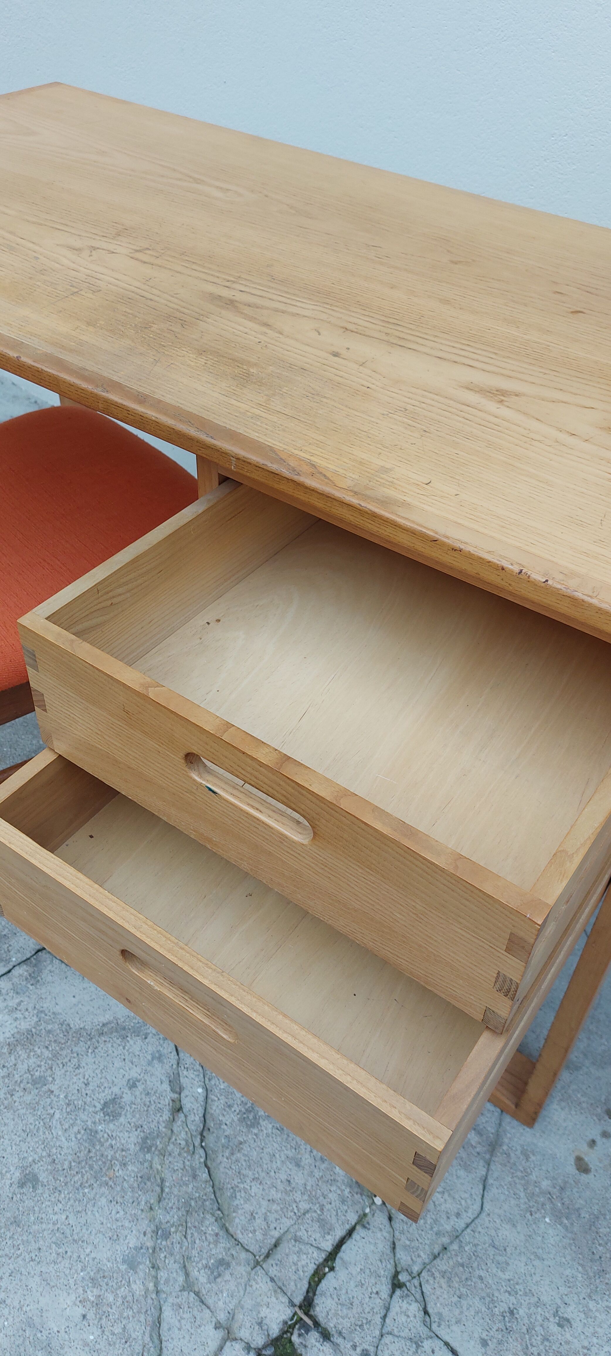 Bureau d'architecte vintage 2 tiroirs, 1960s