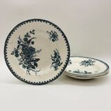 4 deep plates "St-Amandinoise" Model "Margot"