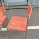 Set of 4 vintage chrome antique chairs