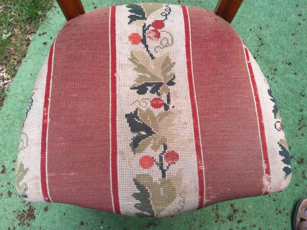 Chaise ancienne Louis-Philippe en merisier