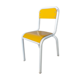 Yellow formica vintage children's chair