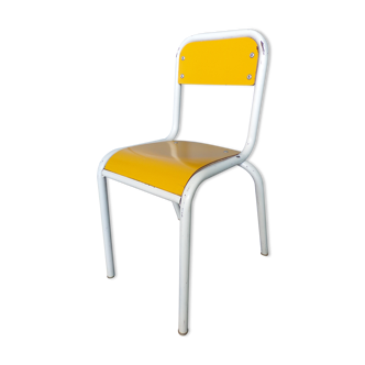 Yellow formica vintage children's chair