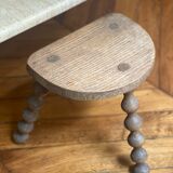 Small vintage wooden milking stool
