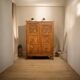 Vintage solid oak cross-braced wardrobe 1940