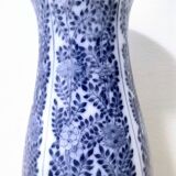 Blue and White Lacquered Ceramic Vase by Laveno Chinoiserie Style, Italy