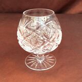 Set of 6 crystal glasses for cognac