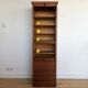 Vintage curtain binder in solid brown oak year 50