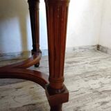 Table ovale en bois avec rallonges