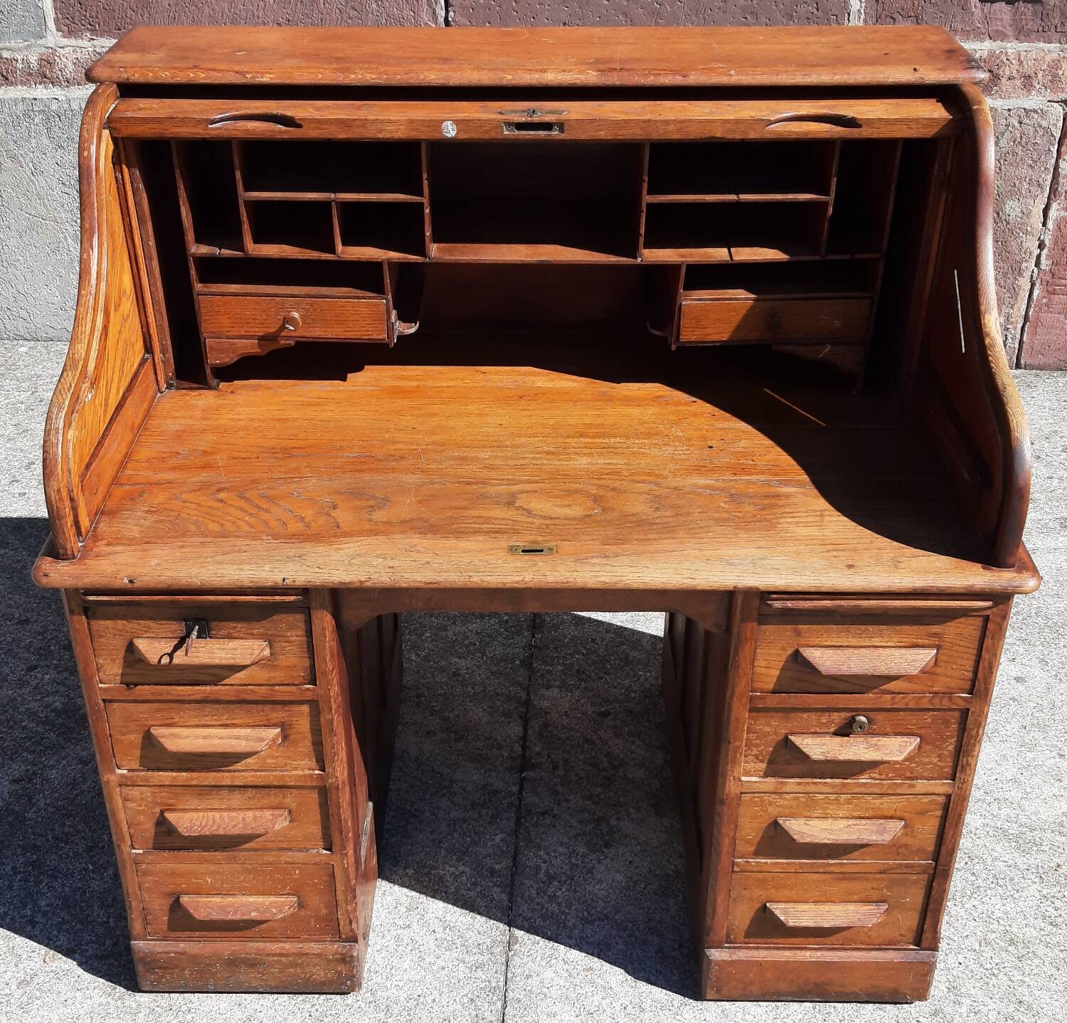 American "Roll Top" desk in oak.