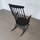 Black Lena Larsson for Nesto rocking chair 1960s