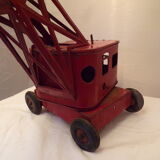 Toy old crane plate