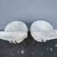 Lot de 2 chaises Pelfran moumoute ivoire vintage