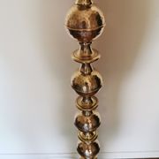 Vintage oriental-style brass lamppost
