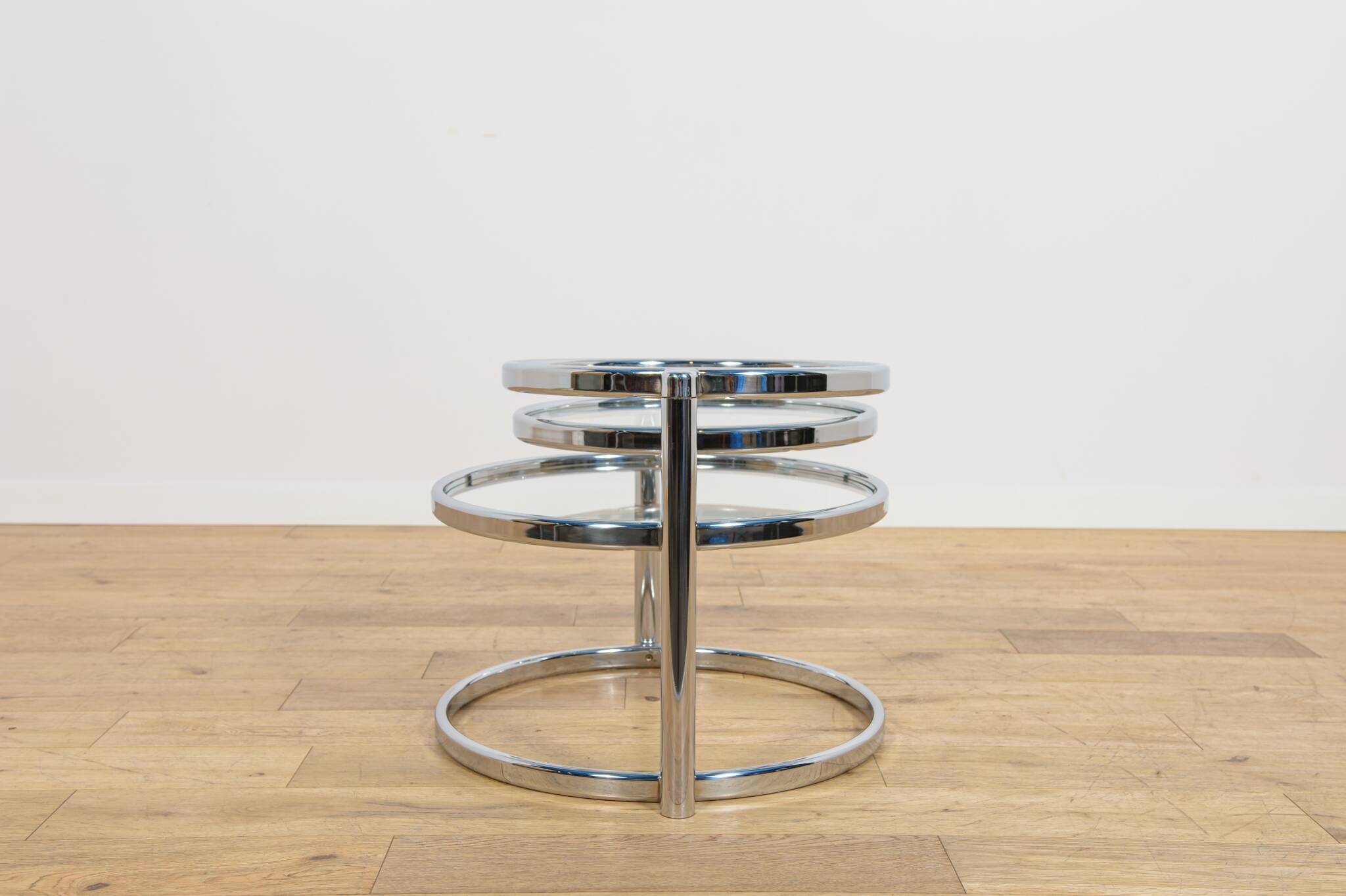 Mid-Century Chrome and Glass Coffee Table by Milo Baughman, USA, 1970s
