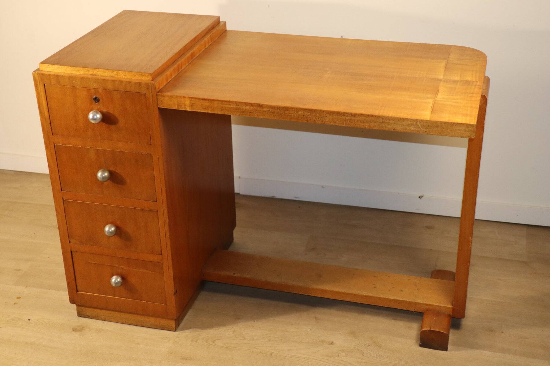 Art Deco style wooden desk, 1940