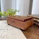 “Birds” marquetry box with mirror