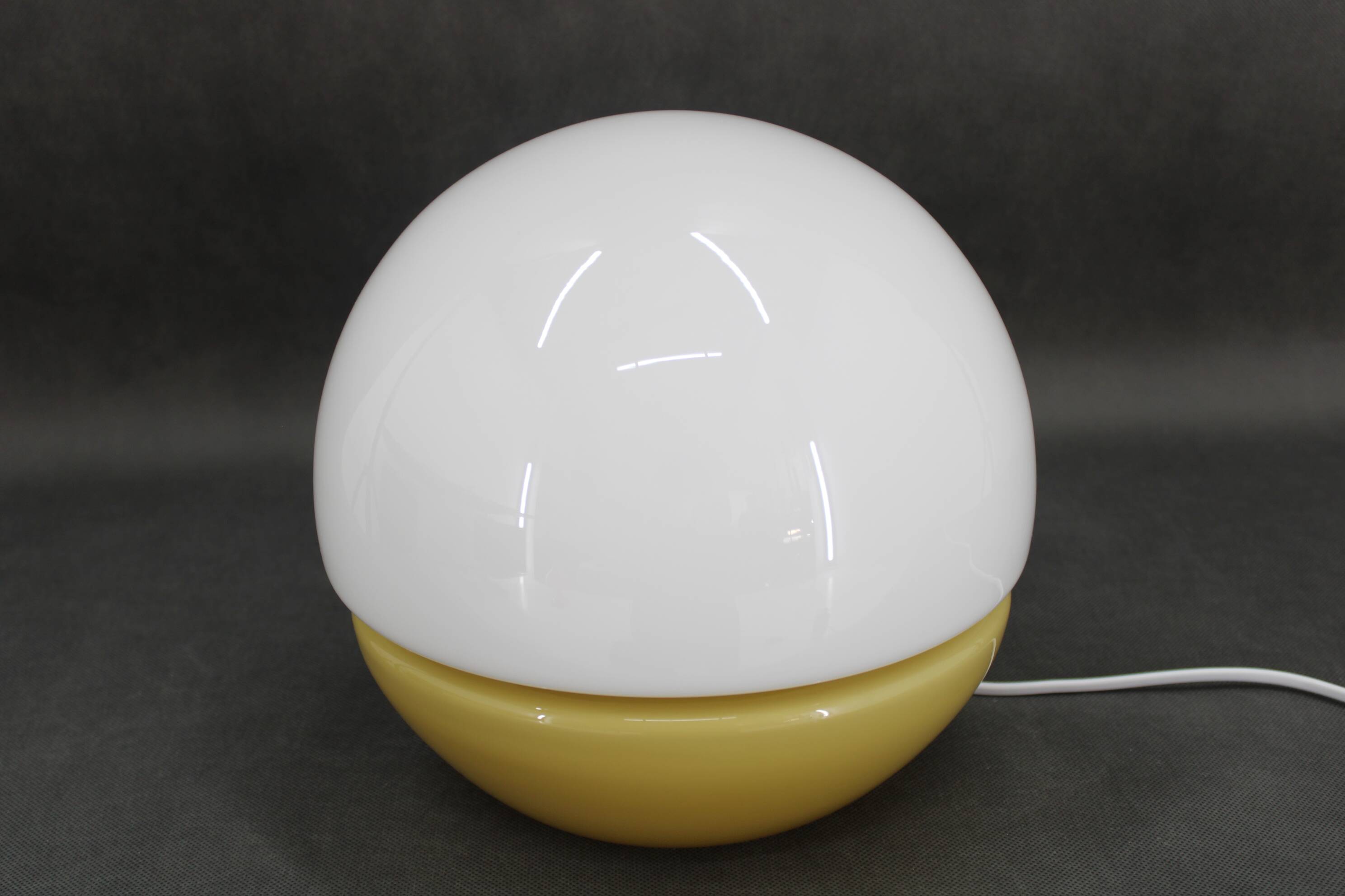 1970s Rare All Glass Table Lamp by Valaske Mezirici, Czechoslovakia