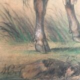 Une vache, pastel