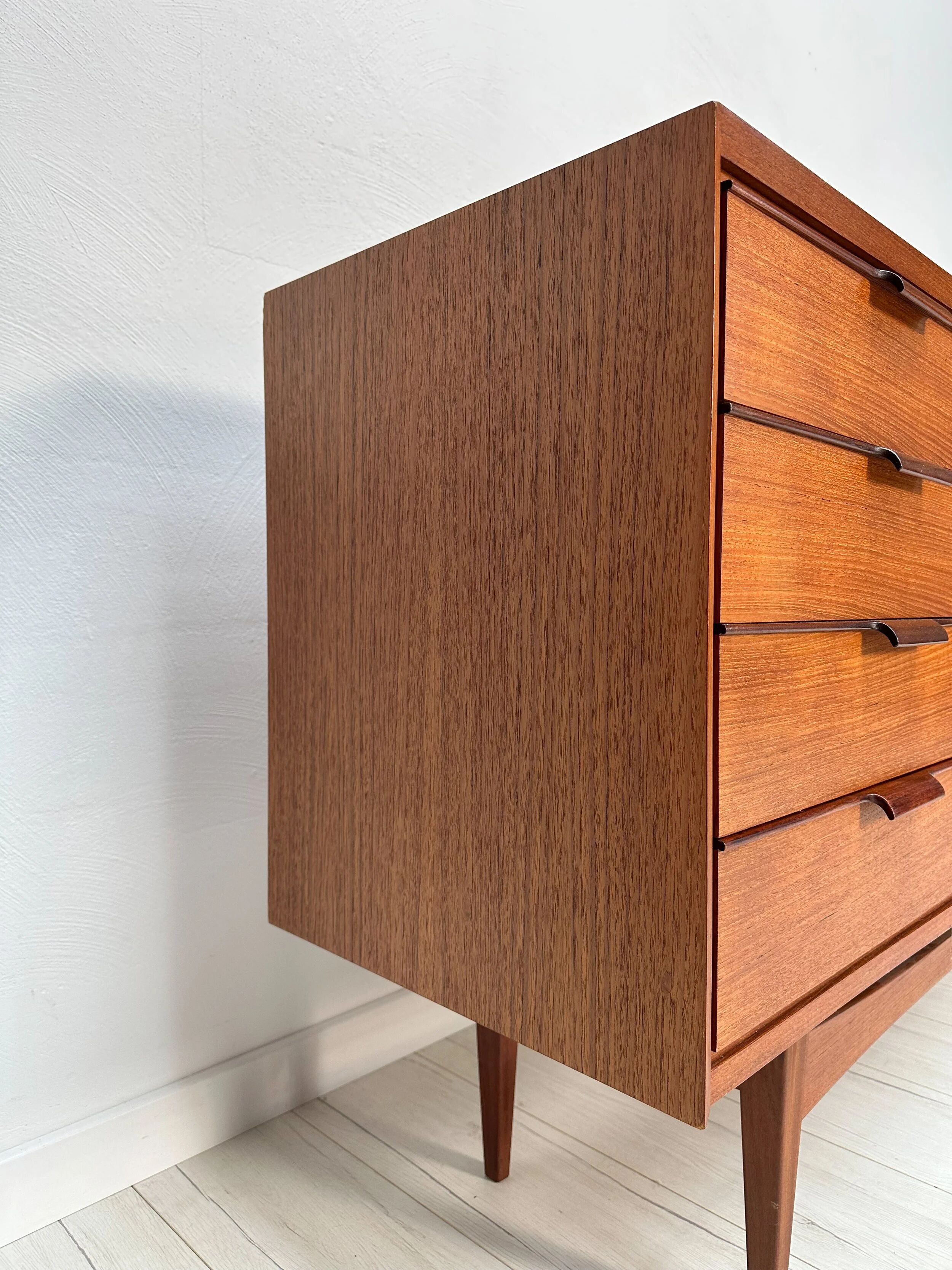 1960s vintage large minimalistic mid-century teak sideboard