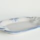 Art Deco French Blue Floral Decor Plate by Allan Eberling, Bo Fajans