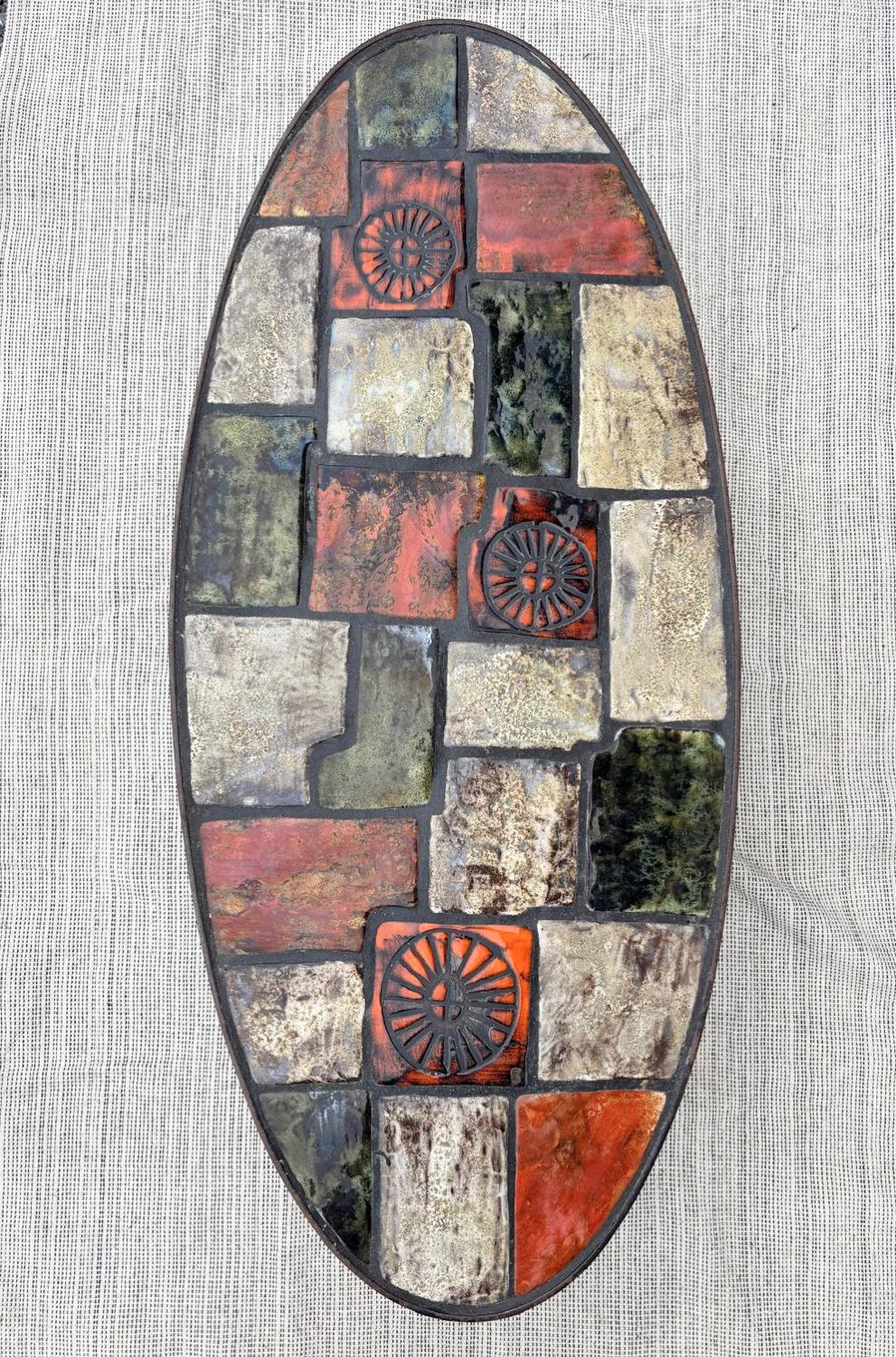 Ceramic and metal coffee table