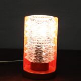Murano Glass and Orange Metal Table Lamp, Italy, 1950s