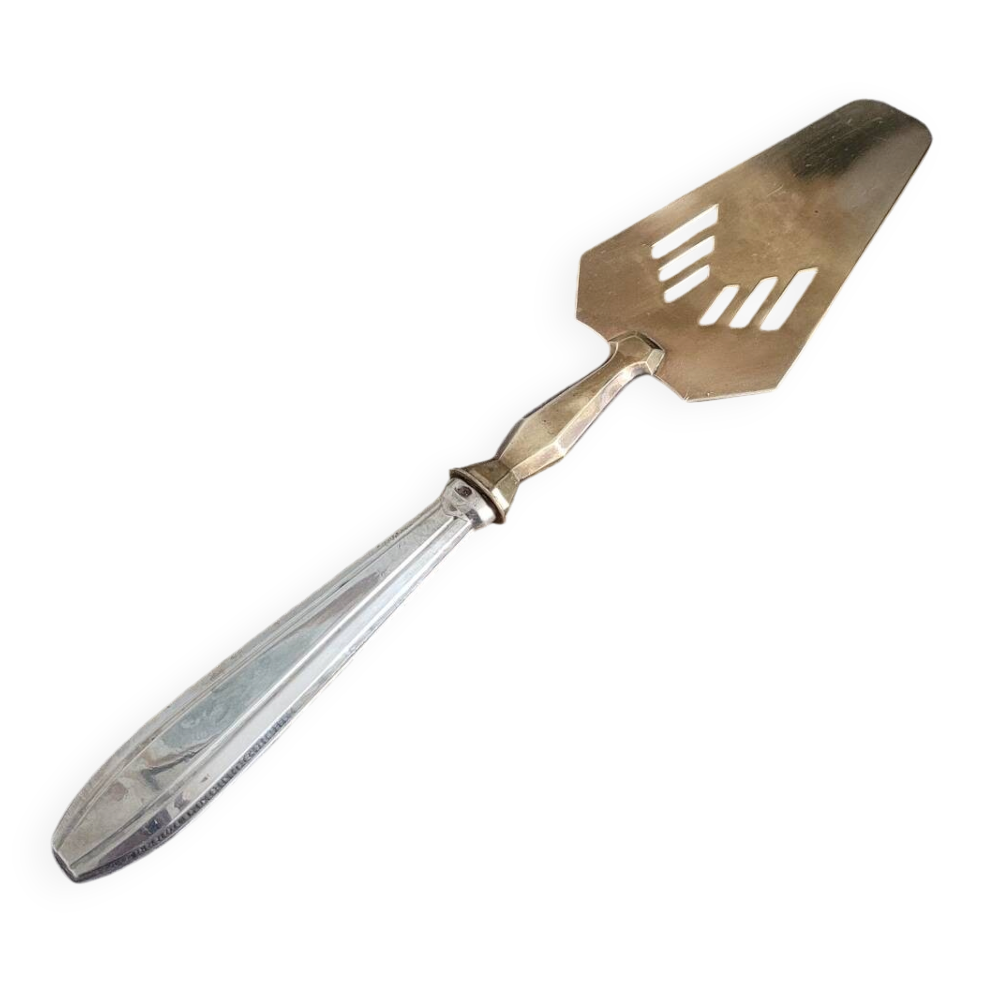 Art Deco brass pie server