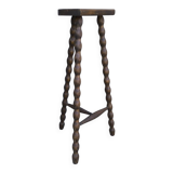 Turned wooden tripod stool 1950