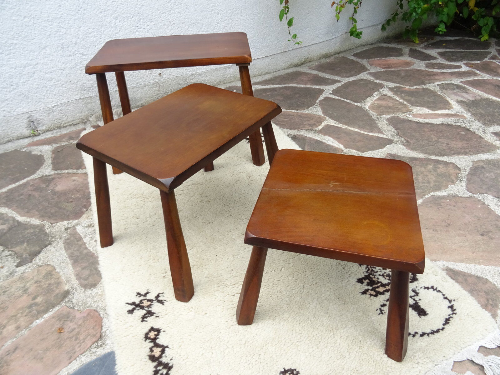 Brutalist nesting tables