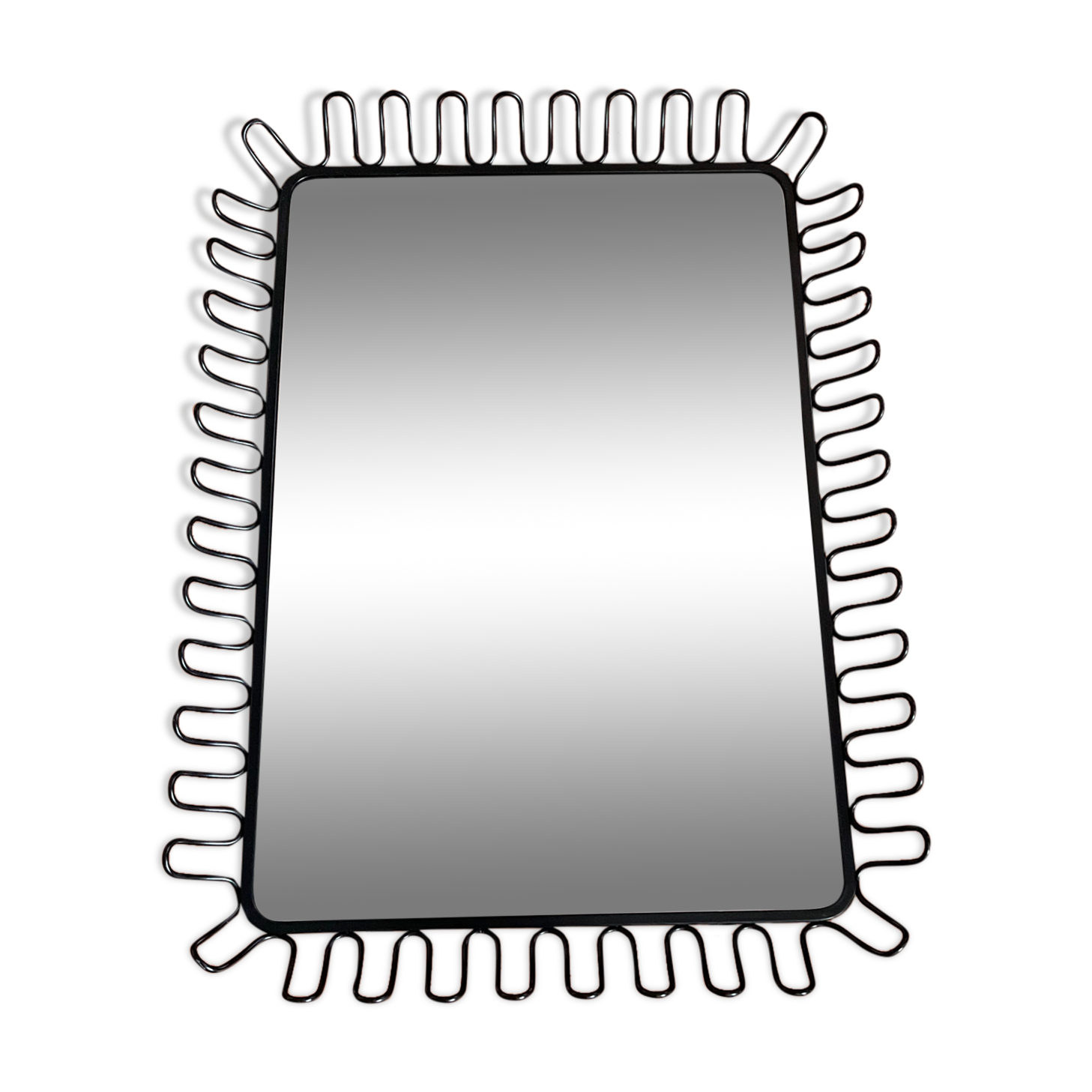 Vintage buckle mirror 58x72cm