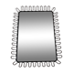 Miroir à boucles vintage 58x72cm