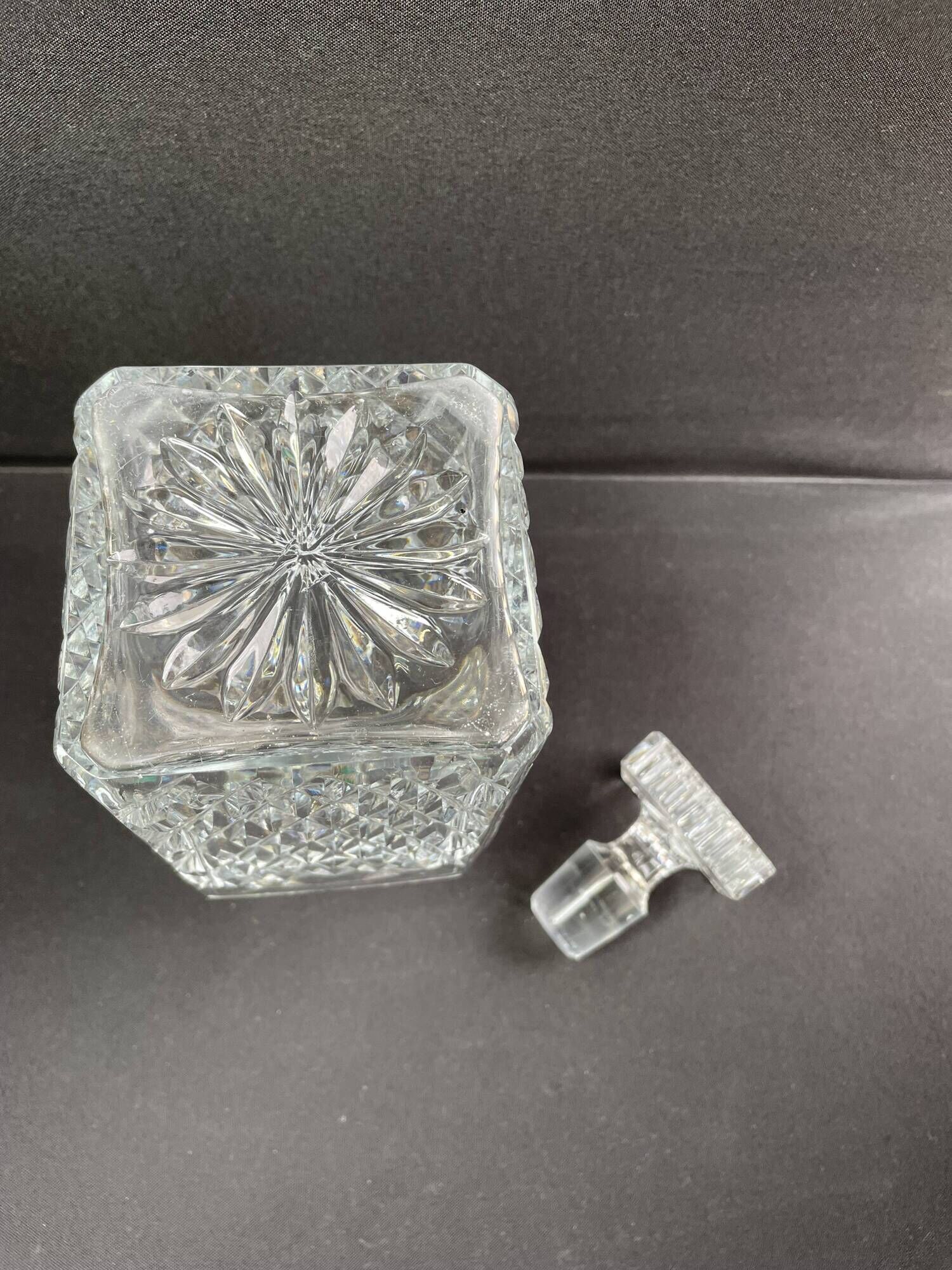 Baccarat - whisky carafe (1) - modern mid-century - cut crystal - model burgos