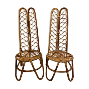 Paire de chaises basses